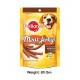 Pedigree Meat Jerky Stripes Grilled Liver 80 Gm